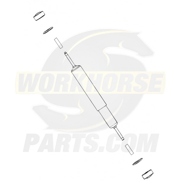 W0010738  -  Rear Shock Absorber Asm With Inner Mounts